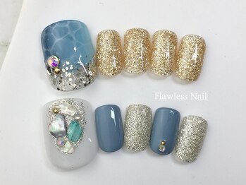 フローレスネイル 新宿西口店(FlawlessNail)/【FOOT】7280円