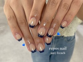ネイビーショートフレンチ¥7,000