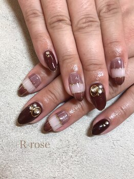 アールローズ(R-rose)/チェックネイル ¥9922