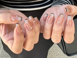ラメグラ×スキニーフレンチ