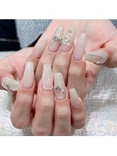 クイーンズビューティーサロン 新宿本店(Queen's beauty salon)/チップ長さ出し10本+定額コース