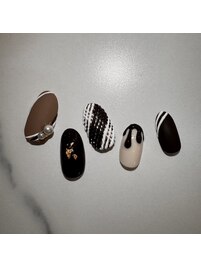 バレンタインネイル