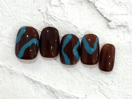 ブラウンブルーライン￥8050