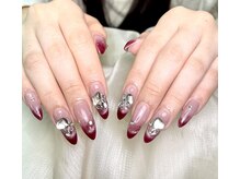 アヤメネイル/マグネットグラデーション