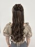 【韓国風】カチモリヘアセット40分  ¥5,500