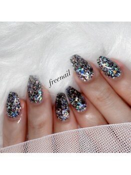 フリーネイル 天六店(free nail)/ワンカラーラメグラ ¥4,600~
