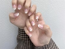 ネイルサロン アビー 新宿東口店(abbie)/フレンチ＋リボン220円～