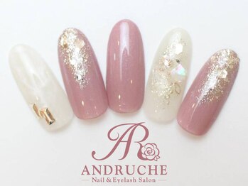 アンドルーチェ なんばパークス店(ANDRUCHE)/大理石風ネイル