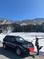 ピンキー(PINKY)&nbsp;愛車と雪国でツーショット！四駆でスノーアタック楽しみました！
