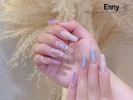 蝶々ネイル◇ワンホンネイル