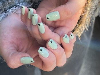 アイネイルズ 天神今泉店(I-nails)/【mami.i】ミントグリーン
