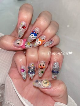 プノンネイル(Punon nail)/アンパンマン達沢山!!