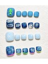 今季注目デザイン!デニムネイル