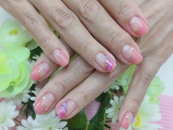 プルミエ ネイル(Premier Nail)/フラワー☆フレンチネイル