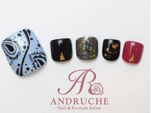 アンドルーチェ なんばパークス店(ANDRUCHE)/バンダナ風ネイル/フットネイル