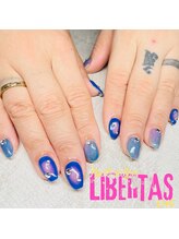 リベルタス(LIBERTAS)/#blue galaxy nail
