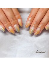 アムール(Amour)/塗りかけ風ネイル♪