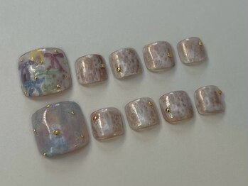 ファンクションネイルズ 表参道 原宿(FUNCTION NAILS)/フットネイル/リボン