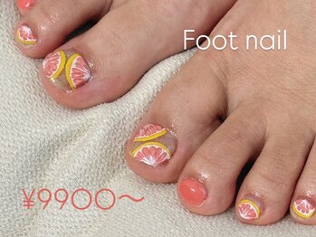 ゆびノさき オモテサンドウ(ゆびノさき+omotesando)の写真/最旬デザイン【Foot[おまかせ・持込OK・パ-ツ付] DesignArtやり放題 <60分>¥6950～】パラジェル/フィルイン