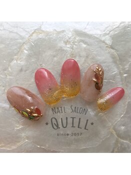 ネイルサロン クイル(QUILL)/11月秋色ネイルデザイン♪1