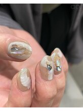 アオ 渋谷(ao.)/ベージュネイル