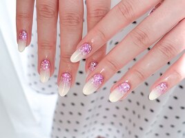 白グラデーション×ホロラメ