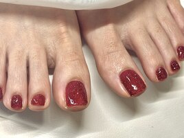 フットネイル　フラッシュネイル