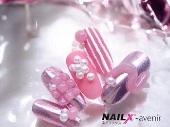 ネイリックス アヴェニール(NAILX avenir)/ピンクミラーぷくぷく