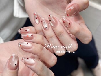 リノ ネイル(Rino nail)/マグネットクリアフレンチ70518