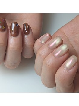 プルマ(pluma.)/奥行きあるアシメネイル