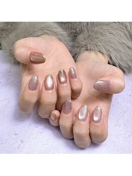 エムズネイル(M’s NAIL)/マグネット×フラッシュジェル!