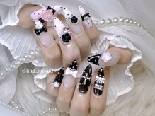 リンドネイル バイ モカ アンド ララ(Lind nail by moca and LaLa)/【misaki】ドットネイル