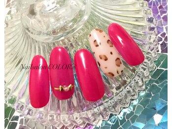 ネイルサロン カラーエイト(Nailsalon COLOR.8)/ヒョウ柄ネイル