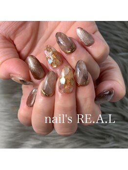 ネイルズリアル 倉敷(nail's RE.A.L)/ニュアンスネイルサンプル
