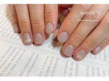 ブリノス(BLINOSS)/艶グレージュ×シェル☆デザイン