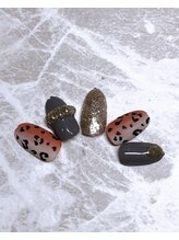 ジュアール(JuAR)/レオパード柄ネイル