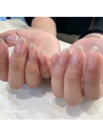 ラメフレンチ♪