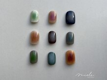 ミエレ(miele)/秋カラフルお洒落チークネイル