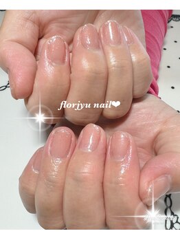 フロージュ ネイル(florjyu nail)/ヌーディカラーフレンチ