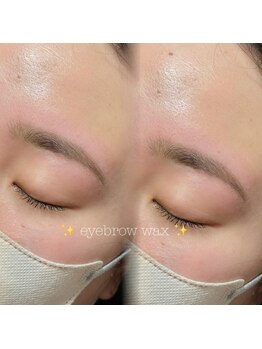 フィーユ(feey)の写真/【eyebrow wax 4000円～】まつ毛とセットの施術で垢抜け！！