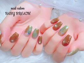 秋ニュアンスネイル
