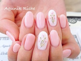 【押し花ネイル】