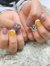 モコモコビールネイル