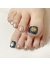 【Foot】フットベーシックデザインネイル¥4400＊ご新規様利用不可