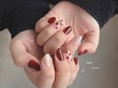 きゅんBordeauxのハートネイル