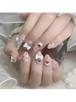 持ち込み 春ネイル ハート