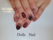 トータルビューティーサロン ドールズ(total beauty salon Dolls)/フラッシュネイル×k-popネイル