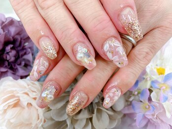 ディーネイル 天王寺(D-nail)/【小山】コンテスト2番お花art