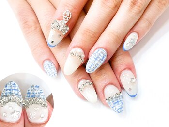 ネイルコレクション ベビーピンク(Baby Pink)/長さ出しジェル放題★ツイード