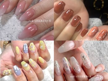 アトリエ バイ アール(ATELIER by R)の写真/【カラー豊富！】持込OK◎ワンカラー¥5000/アートし放題¥8300/トレンド～ニュアンスまでアートに自信有り★